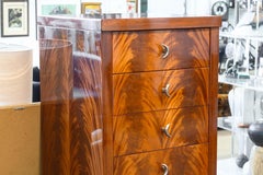 Vintage Greg Sheres Italian Mahogany Verite Collection Chest of Drawers Cabinet