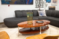 Vintage Greg Sheres Italian Mahogany Verite Collection Cocktail Coffee Table