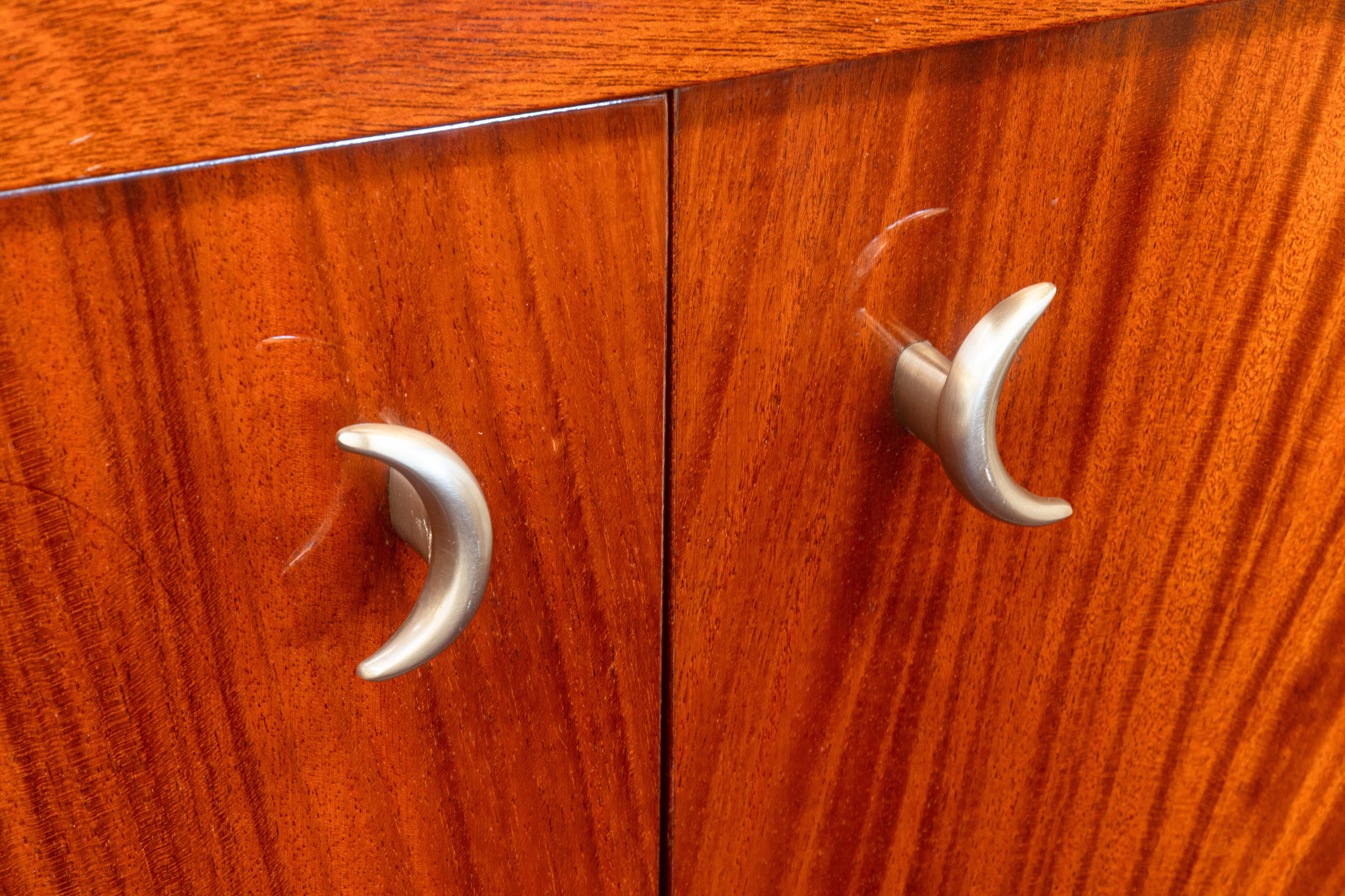 Vintage Greg Sheres Italian Mahogany Wood Verite Collection Buffet Credenza In Good Condition For Sale In Keego Harbor, MI