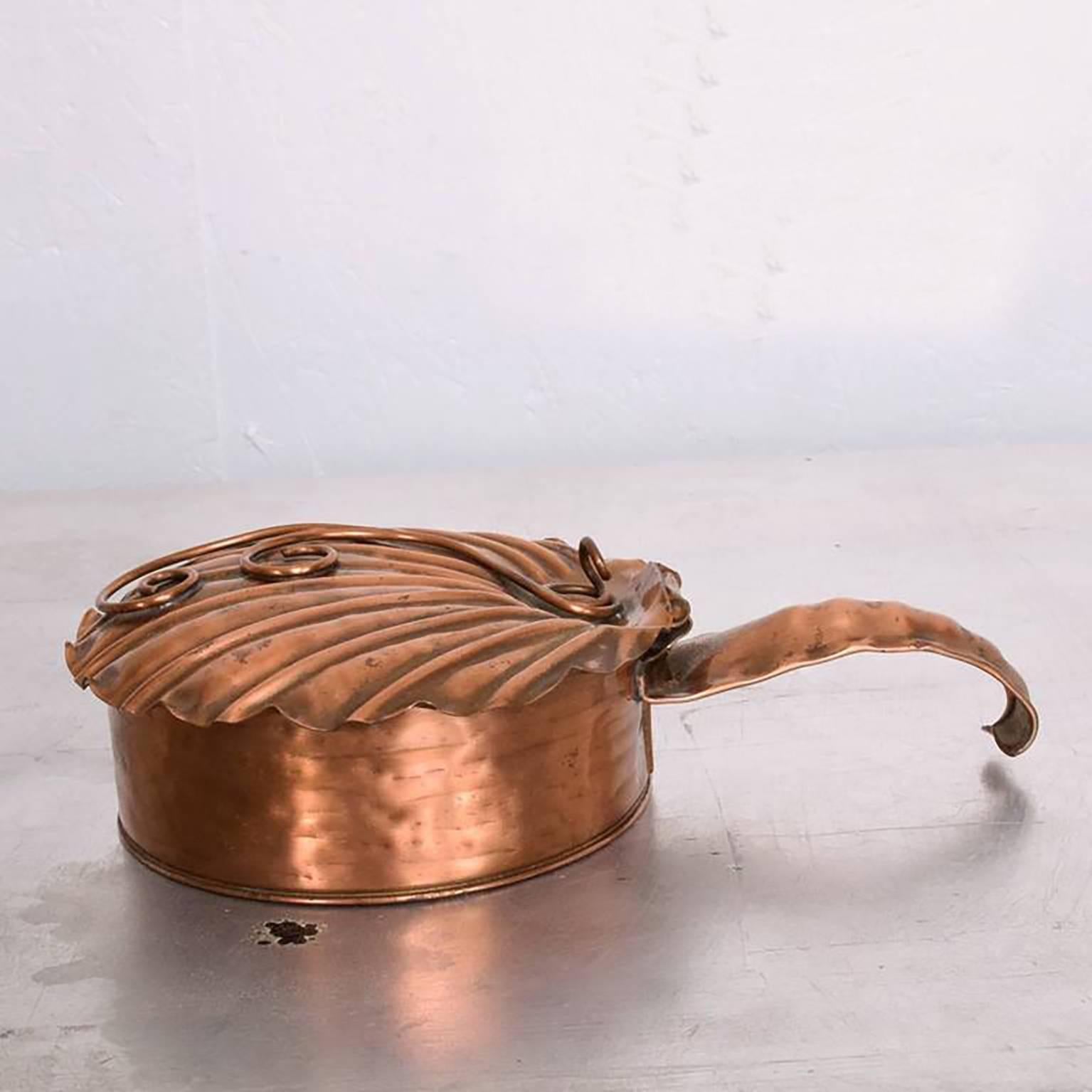 Vintage Gregorian Copper Silent Butler FlipTop Crumb Catcher, 1960s