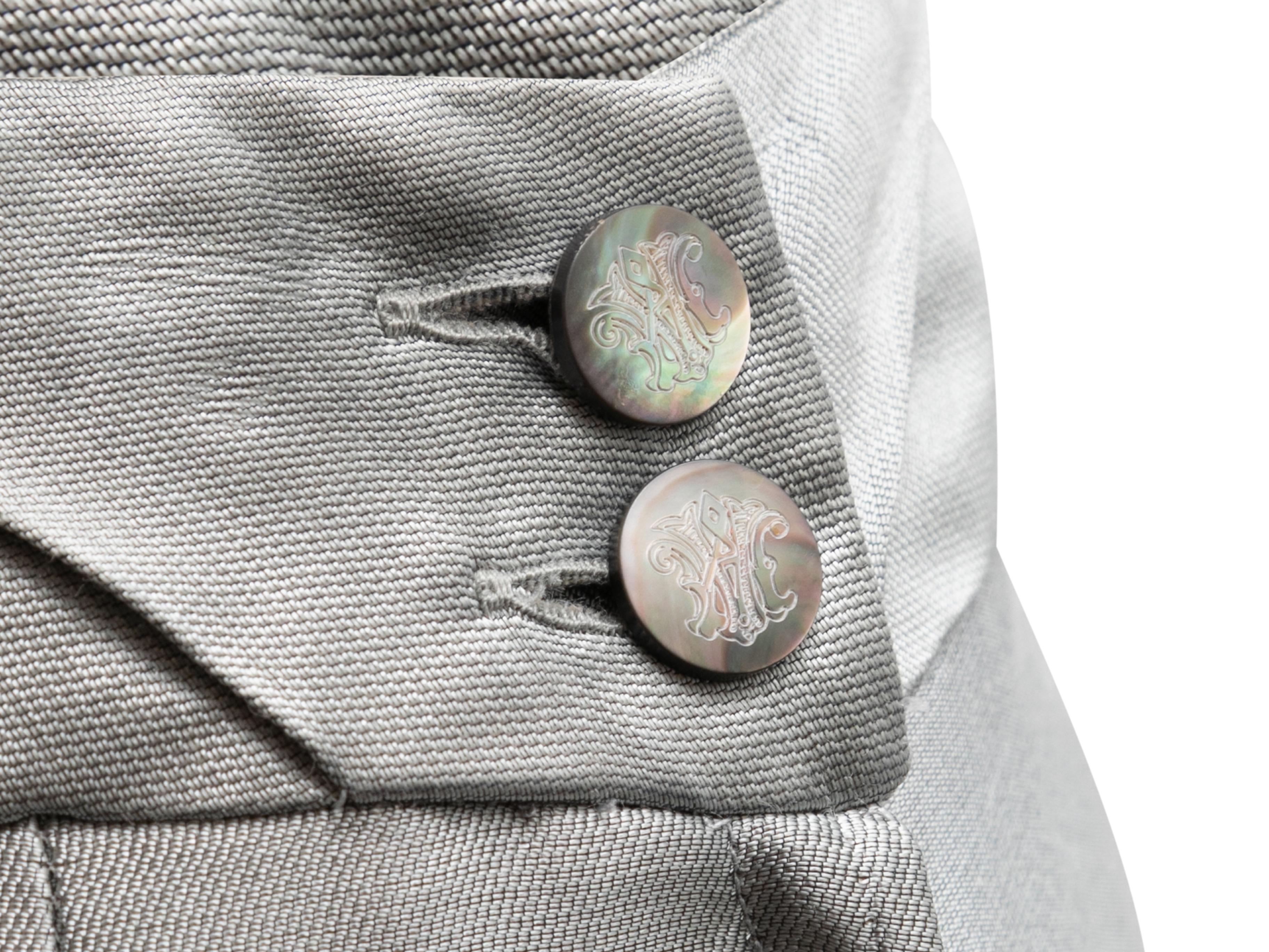 Women's Vintage Grey Alexander McQueen Spring/Summer 1999 Skirt Suit Size IT 40