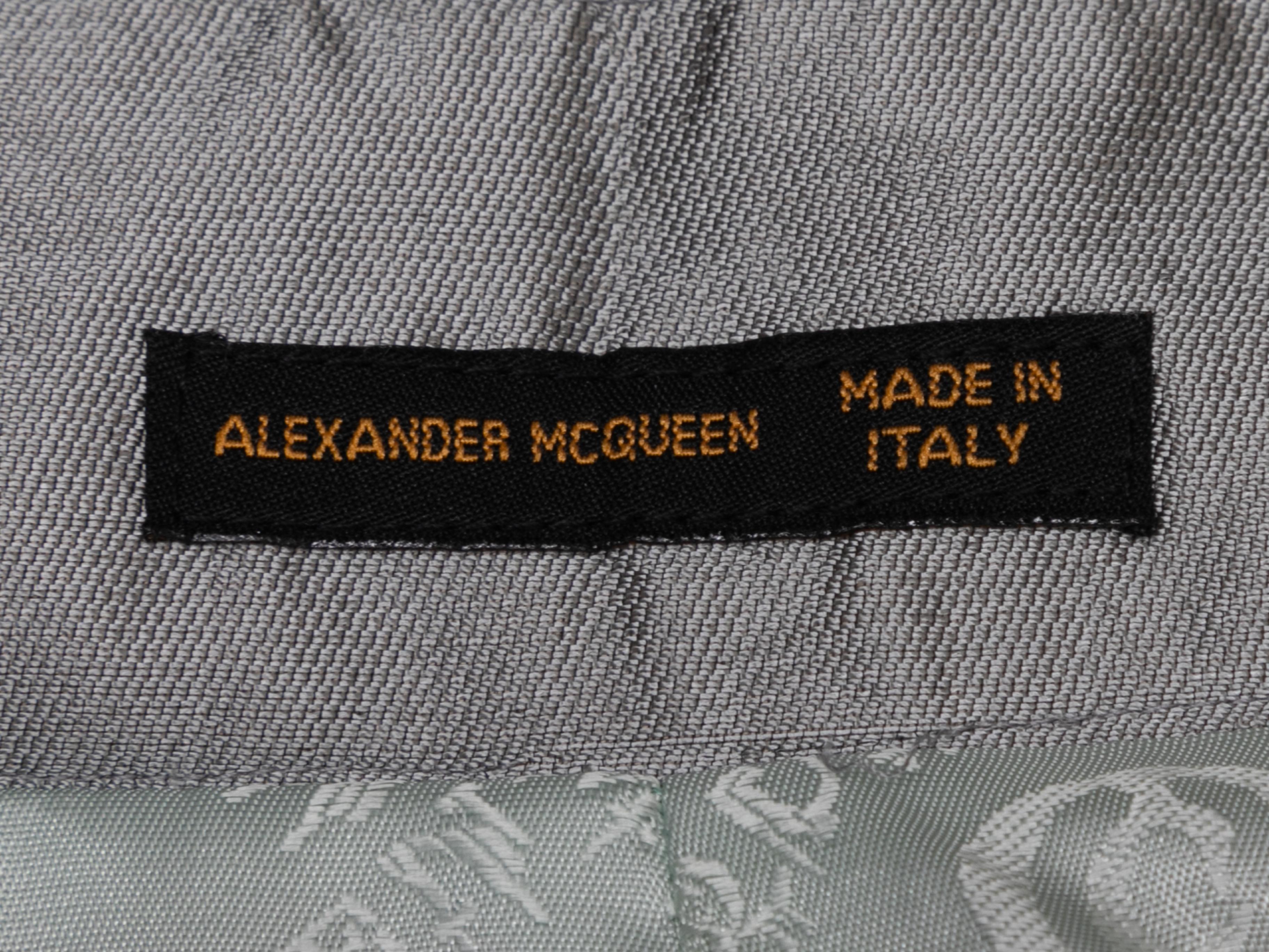 Vintage Grey Alexander McQueen Spring/Summer 1999 Skirt Suit Size IT 40 3