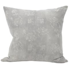 Vintage Grey Batik Style Pillow