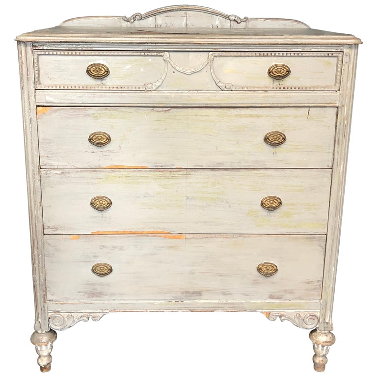 Vintage Grey Dresser at 1stdibs