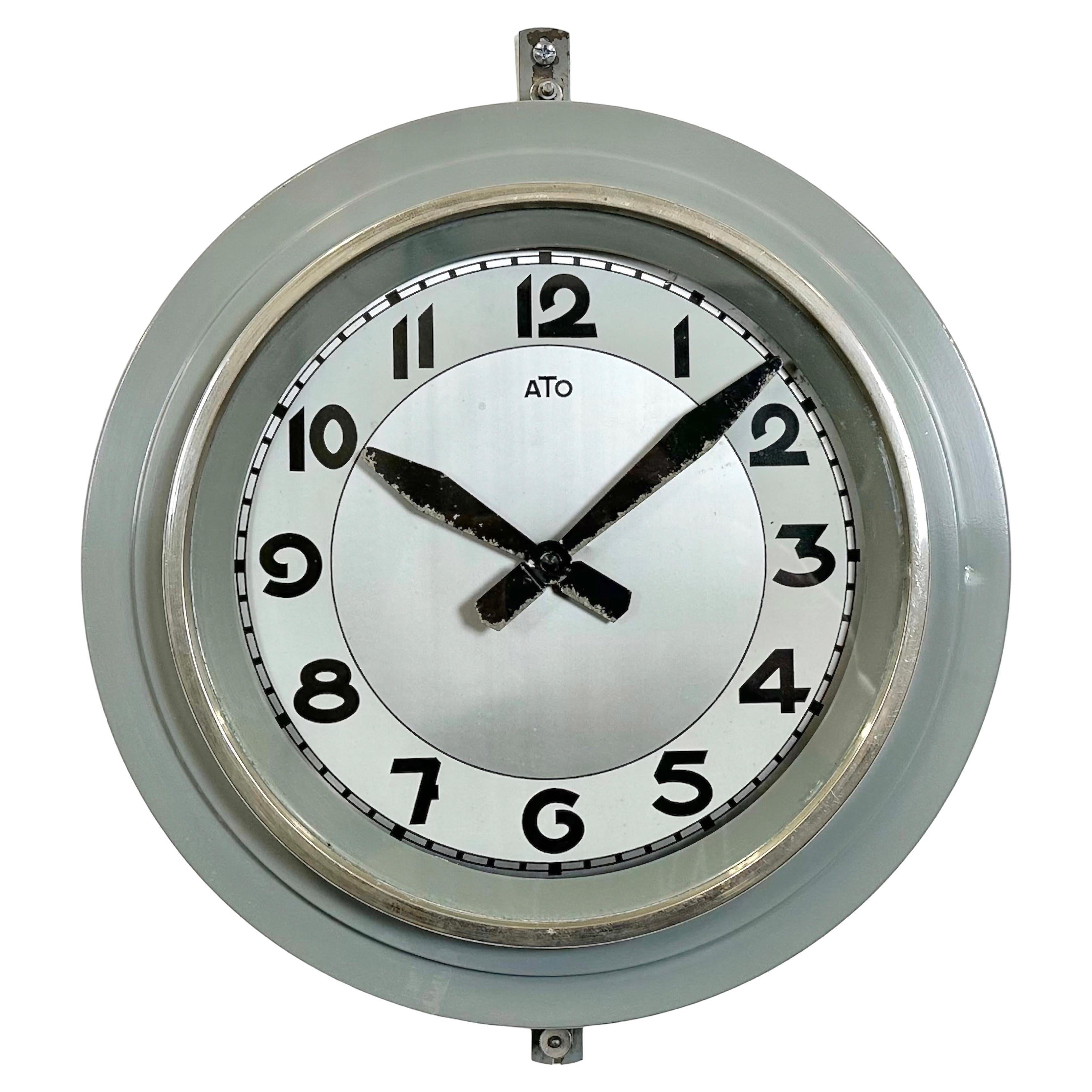 Monumental Leon Hatot (ATO) ElectroMechanical Clock at 1stDibs ato clock