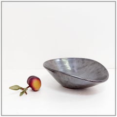 Vintage grey glazed ceramic Decorative Dishes or Vide-Poche