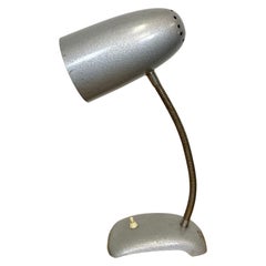 Vintage Grey Gooseneck Desk Lamp, 1960s