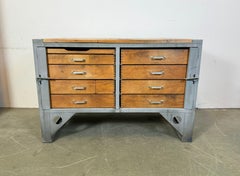 Vintage Grey Industrial Chest of Drawers, 1960s