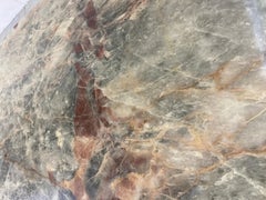 Vintage Grey Marble Coffee Table, 1970s