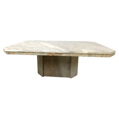 Vintage grey marble coffee table, 1970s