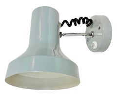 Vintage Grey Metal Wall Lamp by Josef Hurka for Napako, 1970s