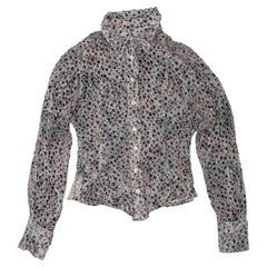 Vintage Grau & Multicolor Invest In The Original Voyage Paisley Top Größe M