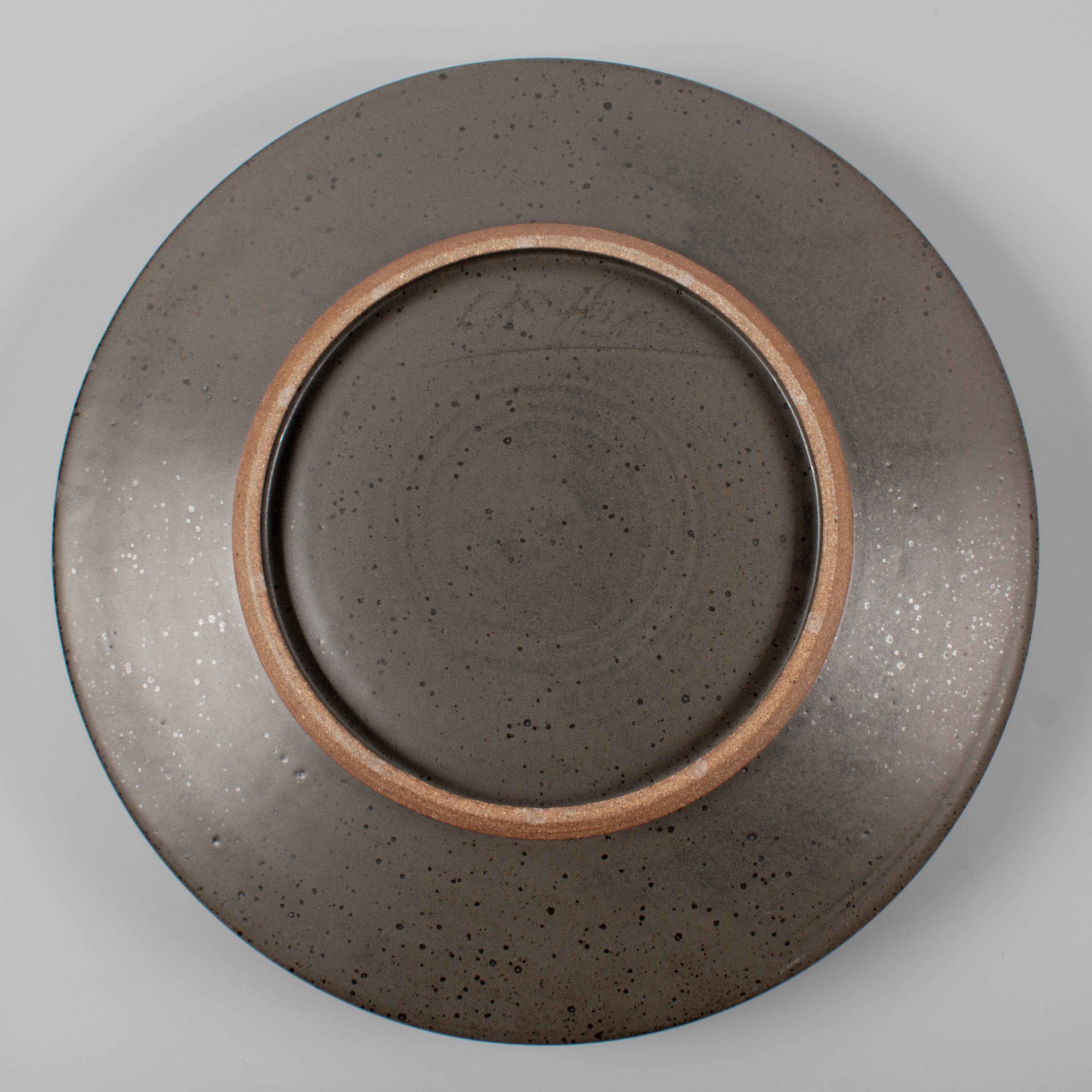 Ciotola centrotavola Studio Pottery grigia d'epoca in vendita 6