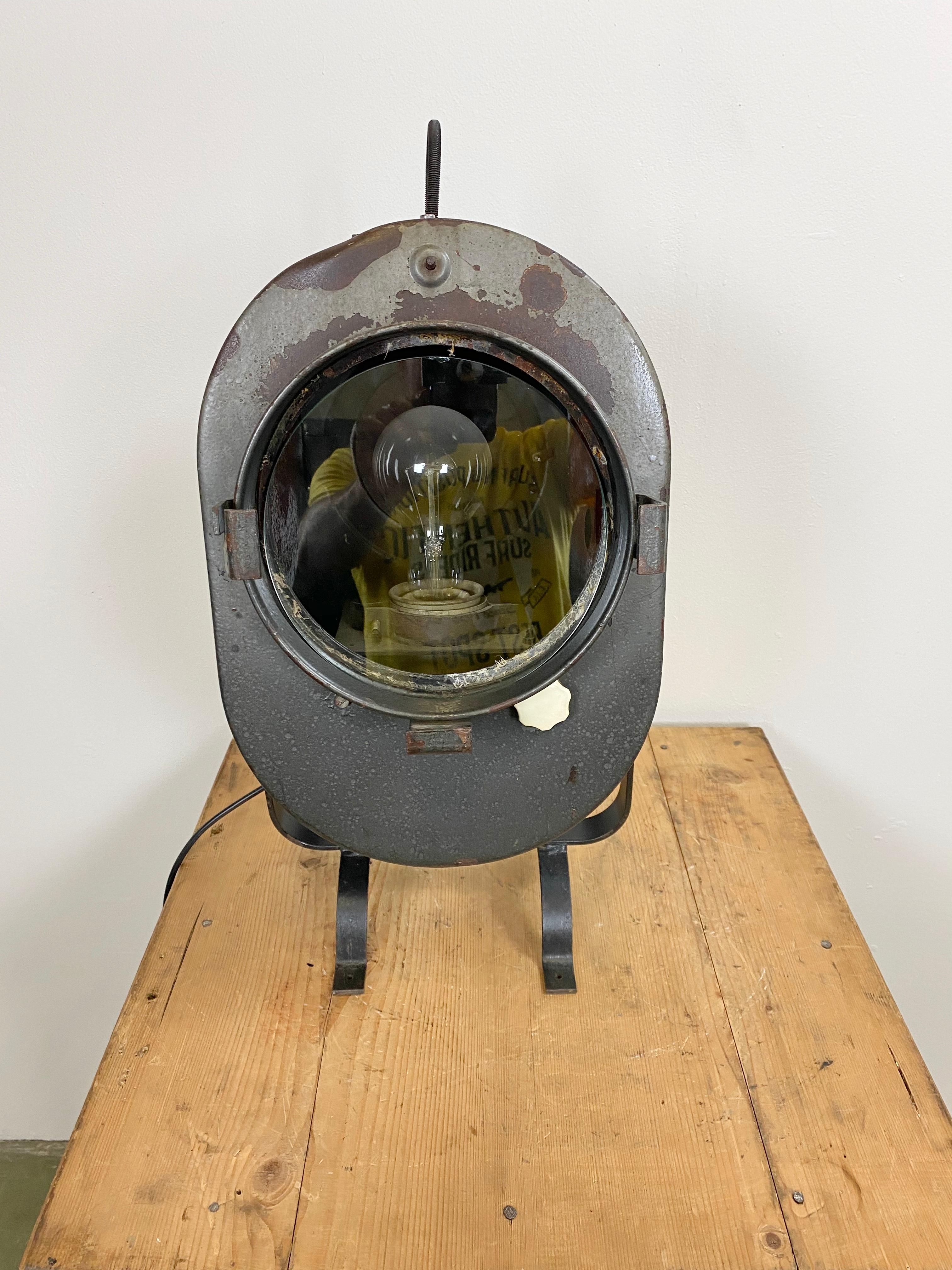 20th Century Vintage Grey Theater Spotlight, 1960s