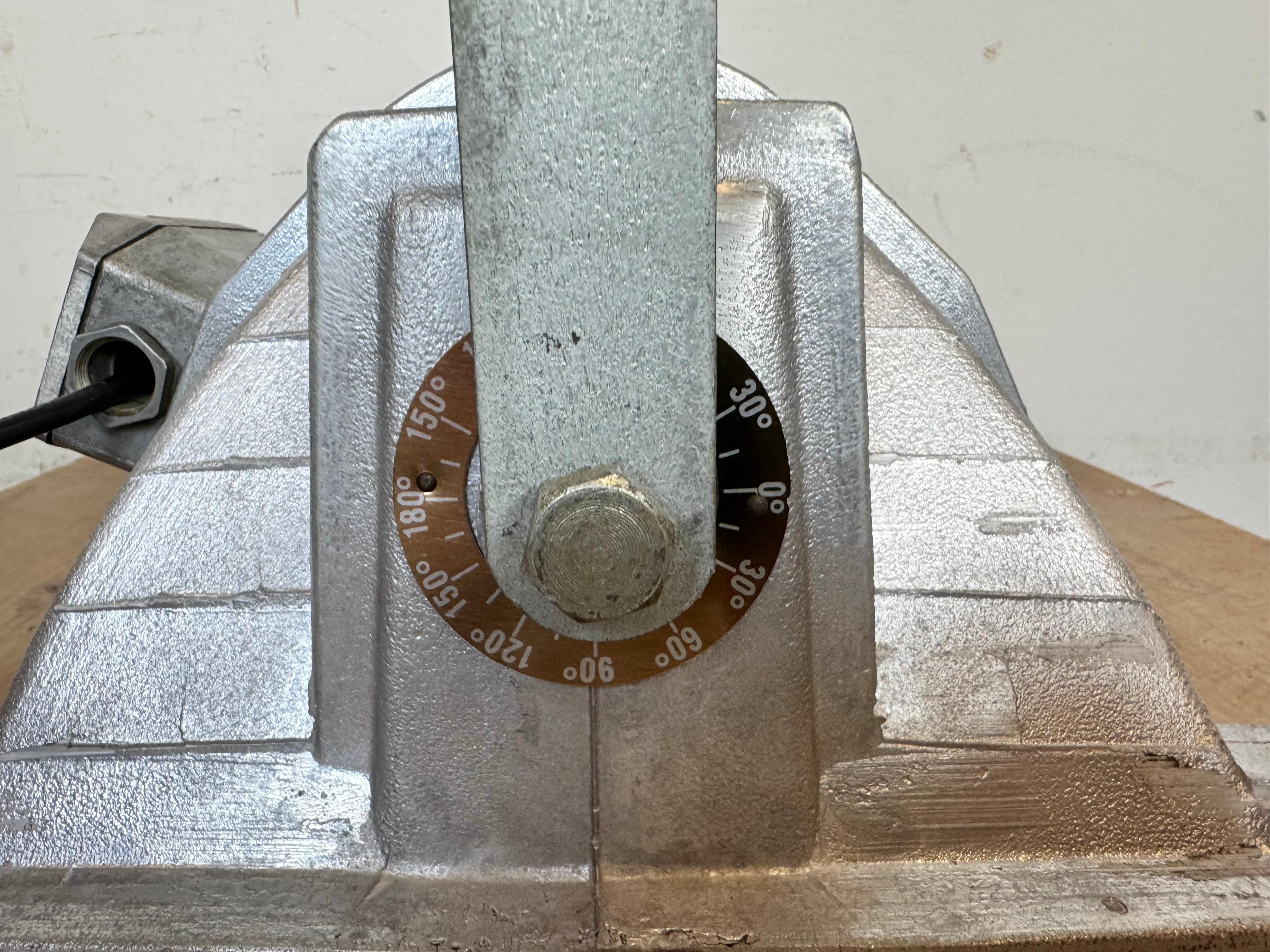 Vintage Grey Theater Spotlight with Glass Cover, 1980s For Sale 12