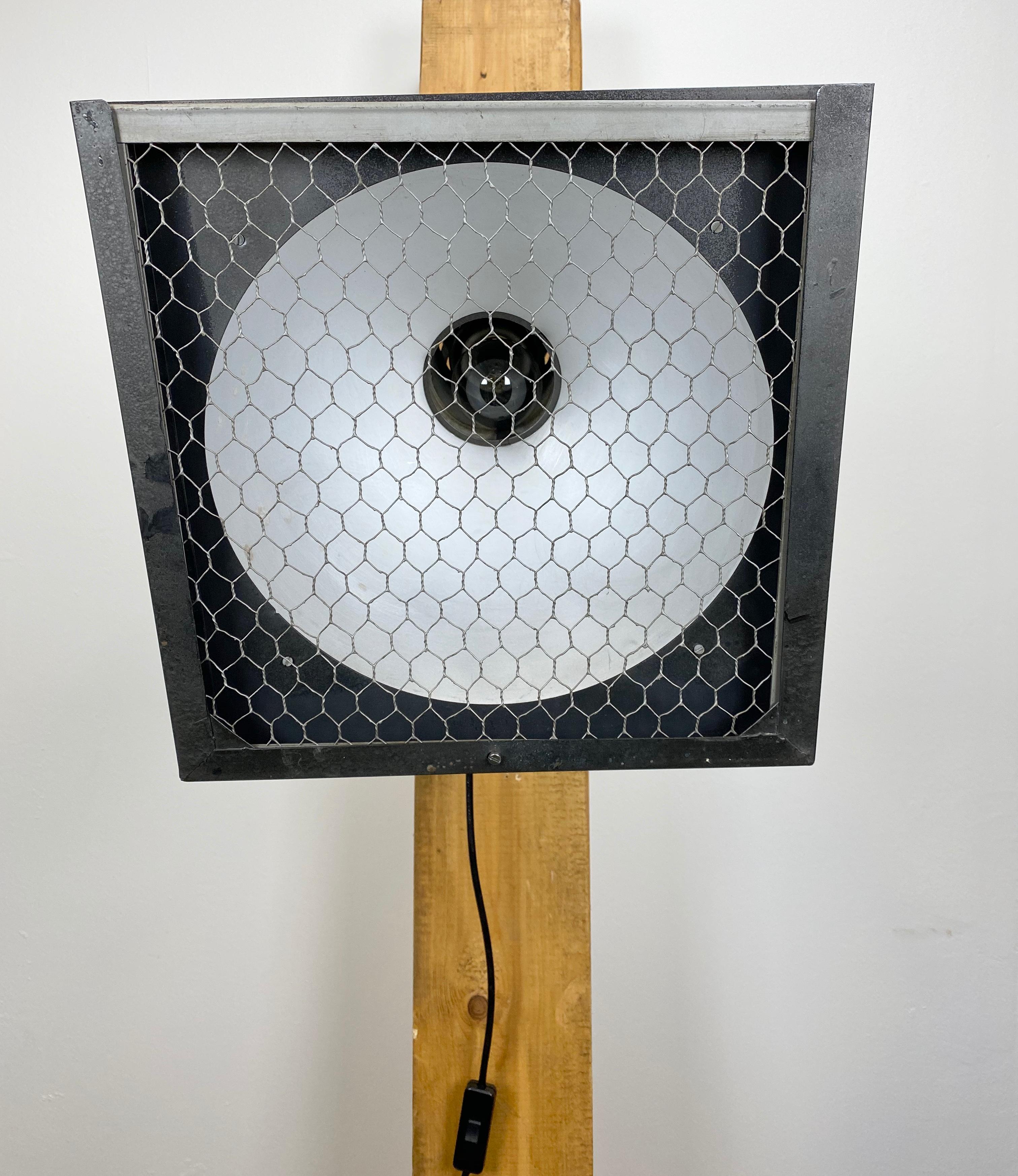20th Century Vintage Grey Theatre Wall or Ceiling Spotlight, 1960s For Sale