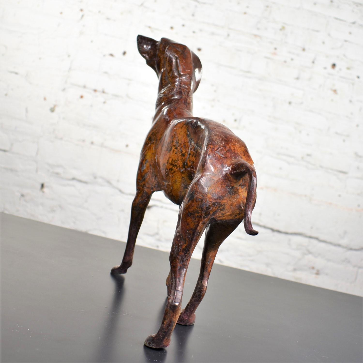 Vintage Greyhound or Whippet Bronze Sculpture Medium 3
