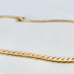 Vintage Grinsell & Sons 9 Carat Gold Chain Collar Necklace