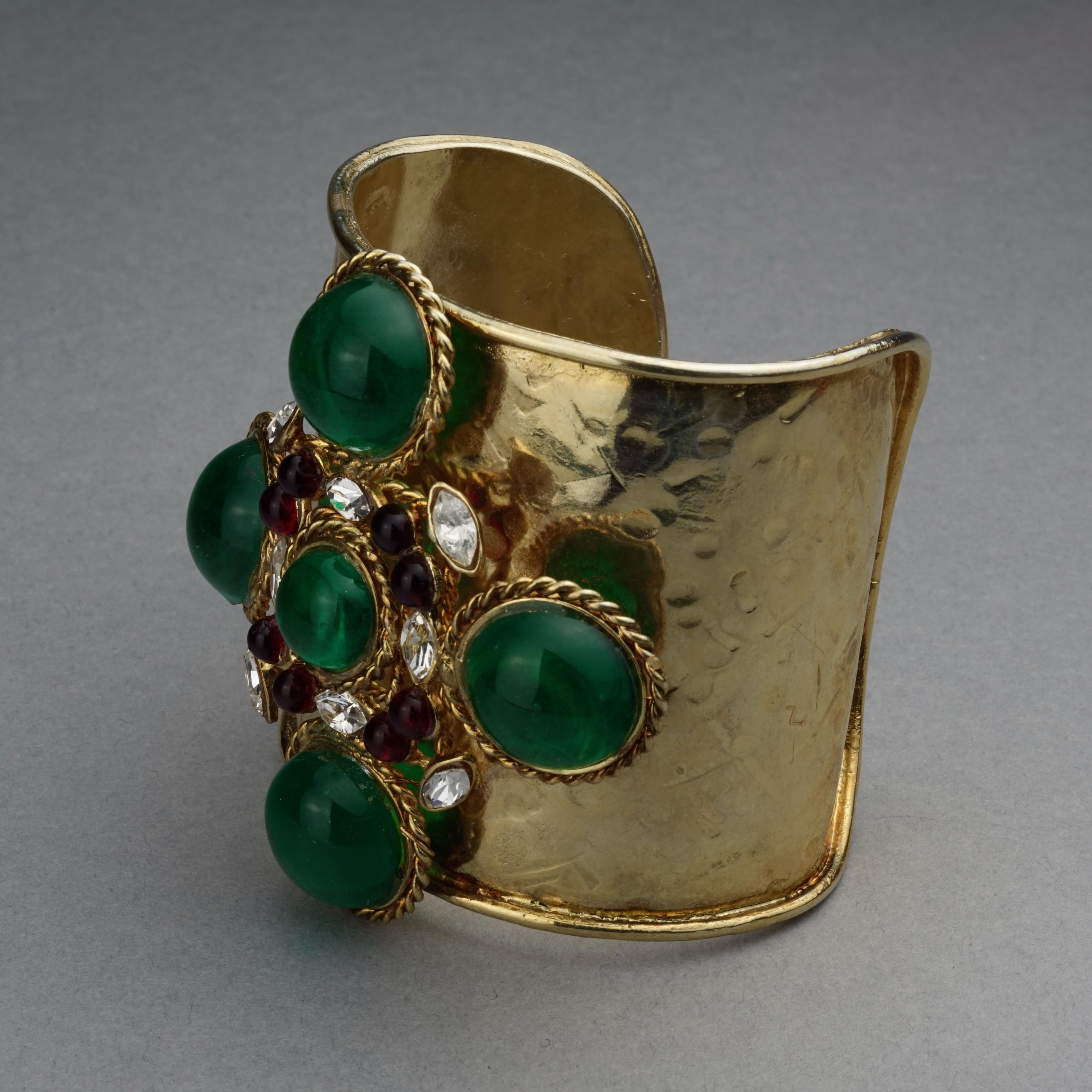 Women's Vintage Gripoix Byzantine Haute Couture Cuff Bracelet