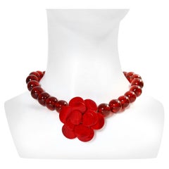 Collana di fiori Gripoix Paris vintage, circa anni '80