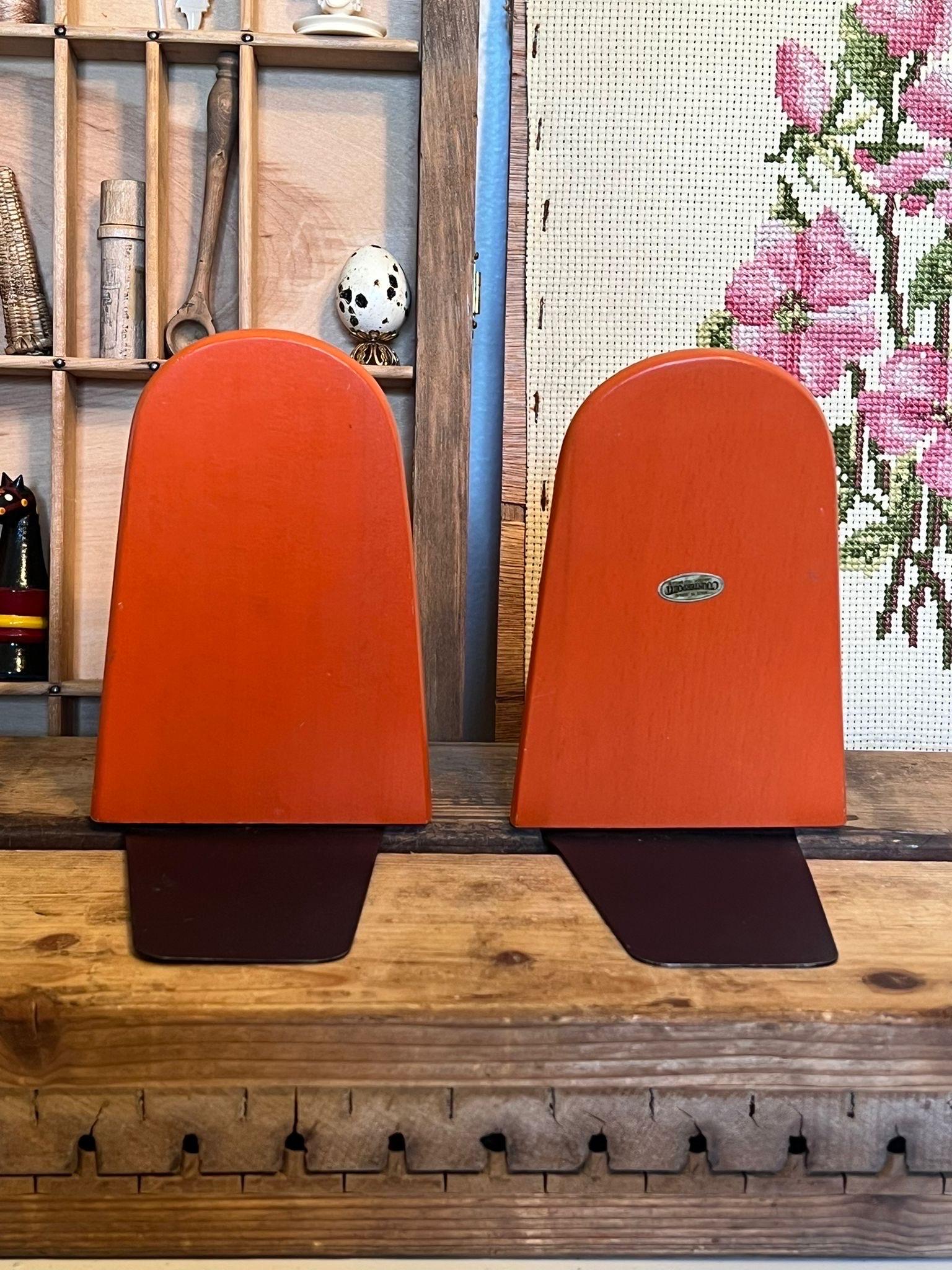 Mid-Century Modern Vintage Groovy Mushroom Bookends For Sale