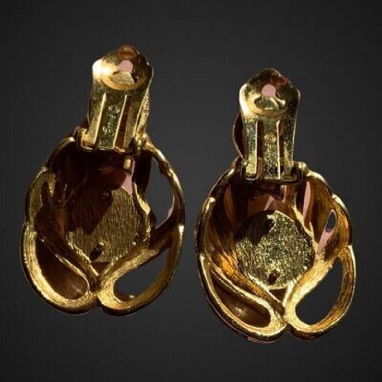 Vintage GROSSÉ DIOR earrings In Good Condition For Sale In BÈGLES, FR