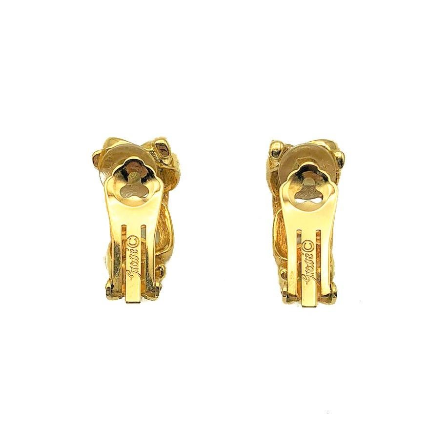 Vintage Grossé Gold Chain Huggie Earrings 1980s In Good Condition For Sale In Wilmslow, GB