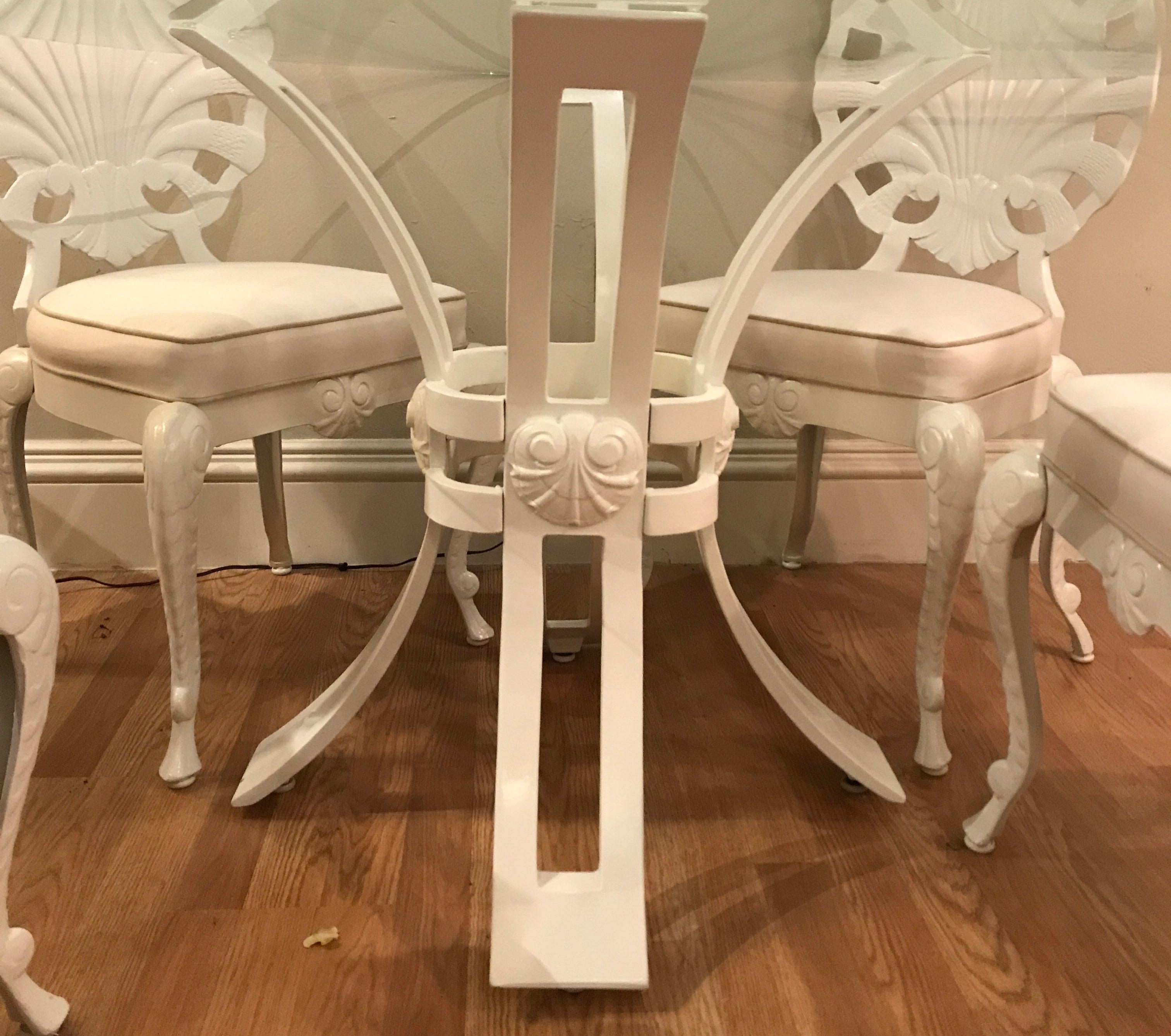 Vintage Grotto Style Patio Dining Set by Brown Jordan In Good Condition In West Palm Beach, FL