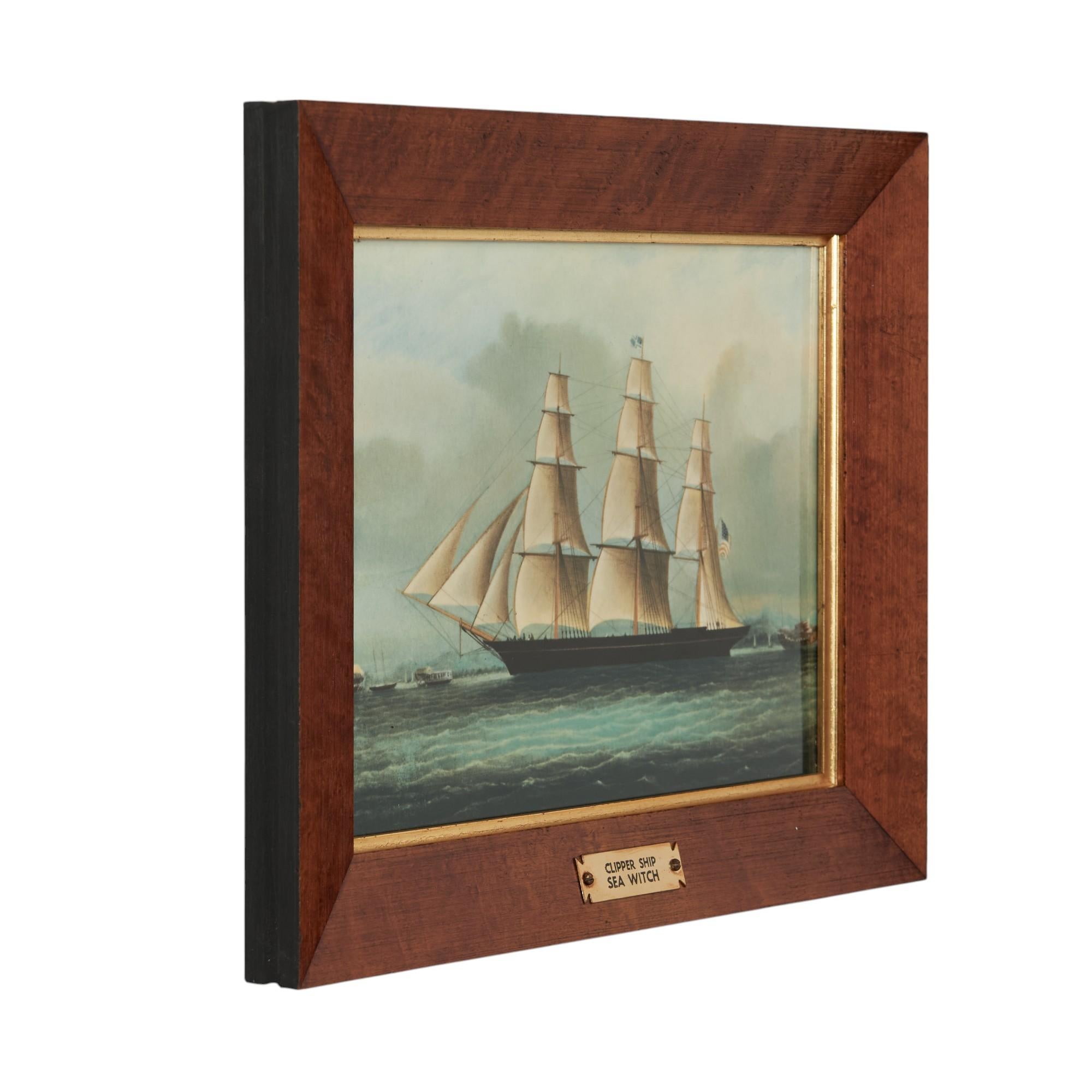 Gruppo vintage di cinque targhe per navi da crociera con cornice di Wedgewood Porcelain in vendita 2