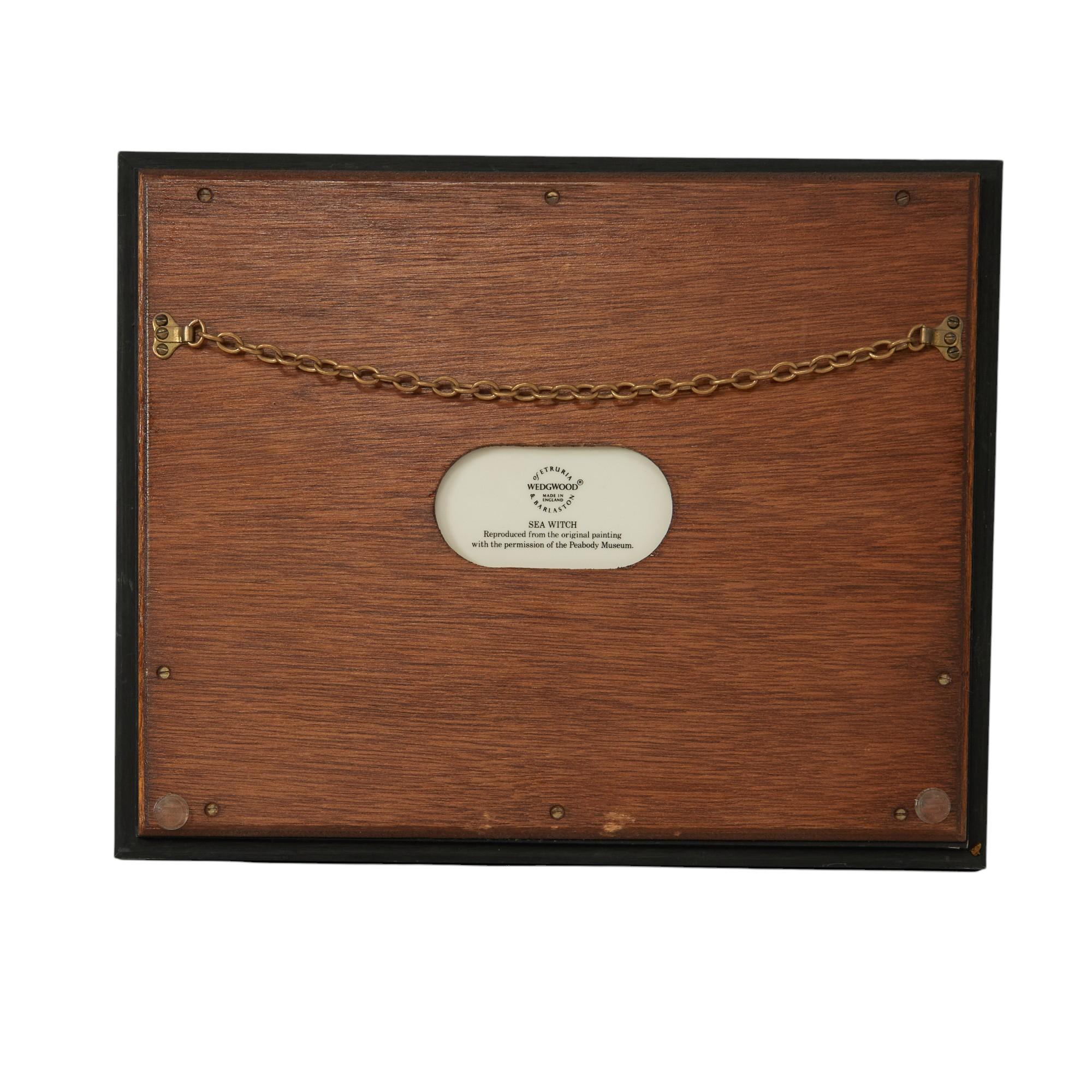 Gruppo vintage di cinque targhe per navi da crociera con cornice di Wedgewood Porcelain in vendita 3