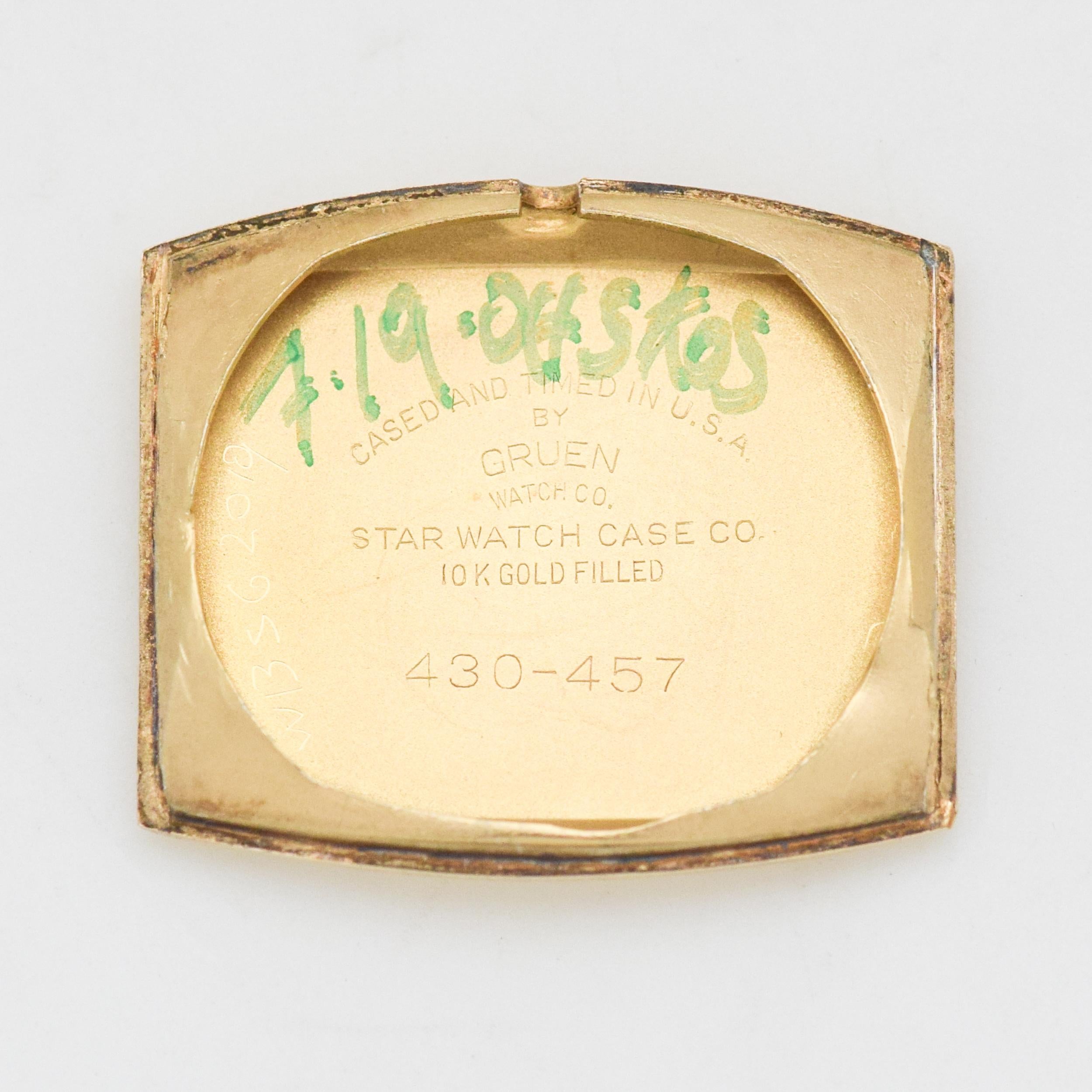 Vintage Gruen Precision Veri-Thin Rectangular-Shaped Watch, 1941 For Sale 2