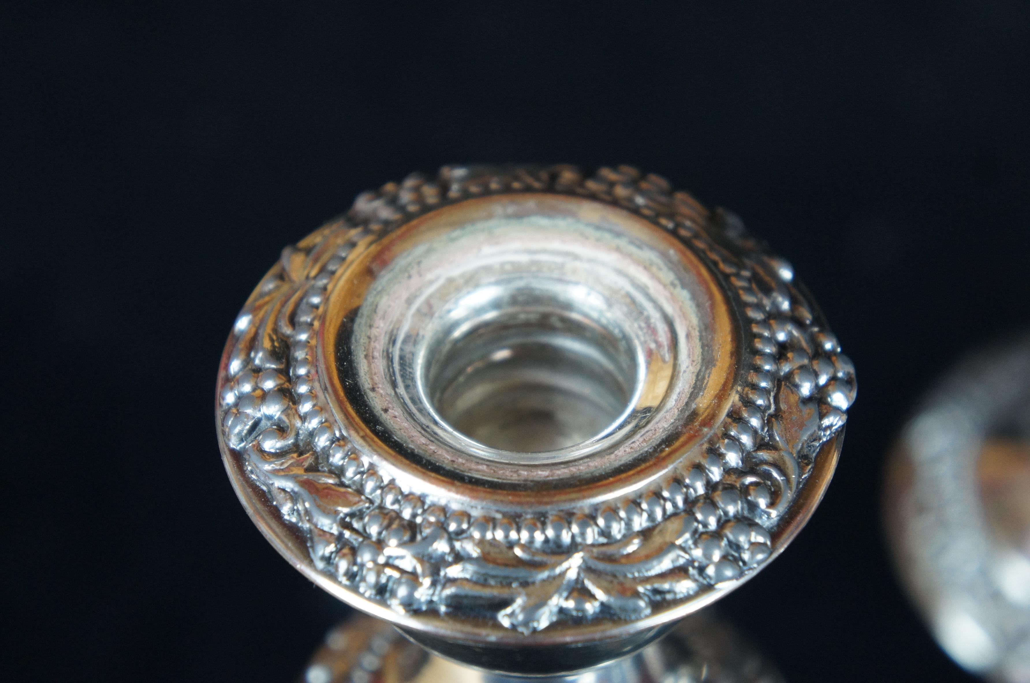Vintage GSC 5 Arm Goldfeder Silver Plated Candelabra Candle Holder Candlestick 2
