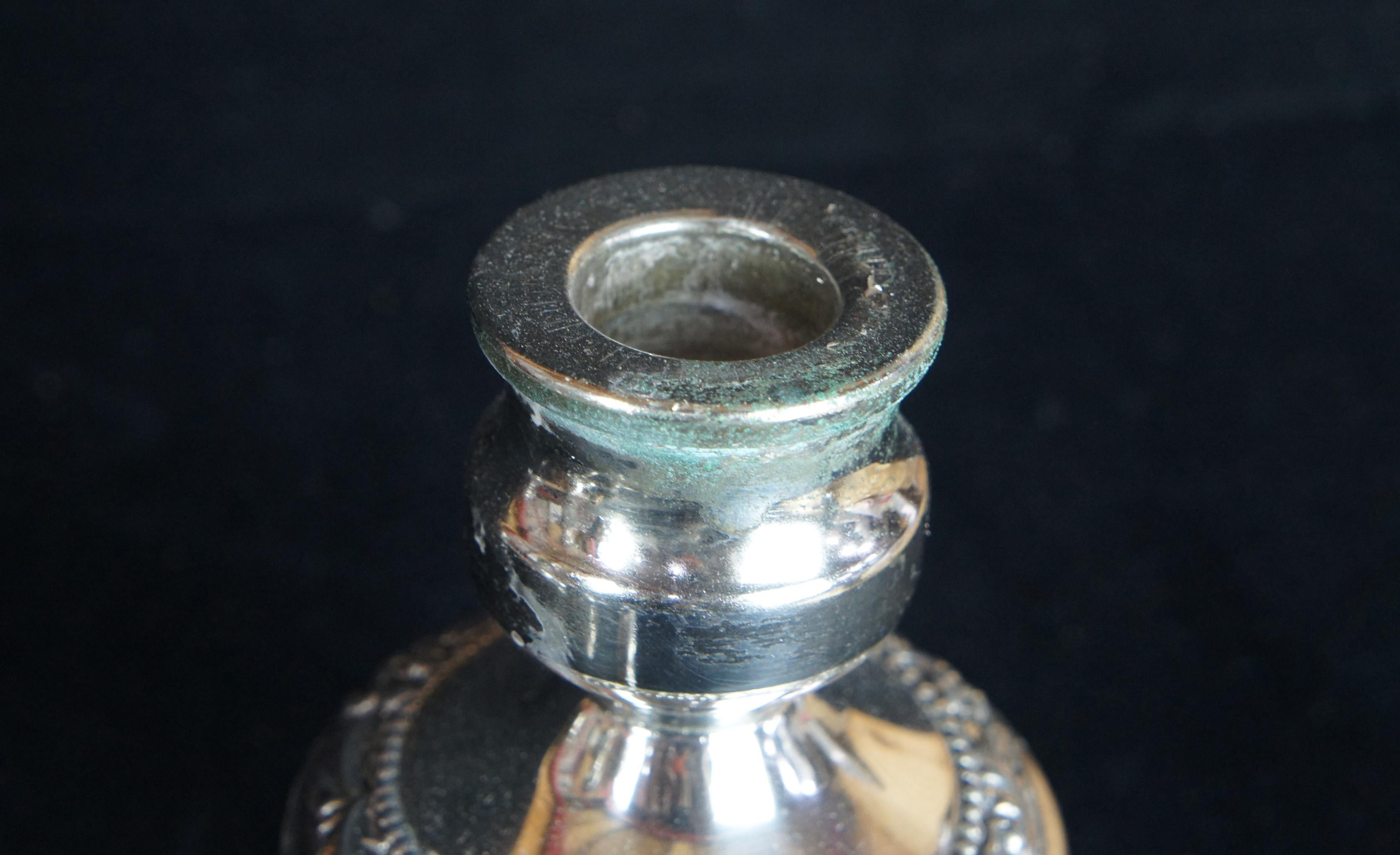 Vintage GSC 5 Arm Goldfeder Silver Plated Candelabra Candle Holder Candlestick 4