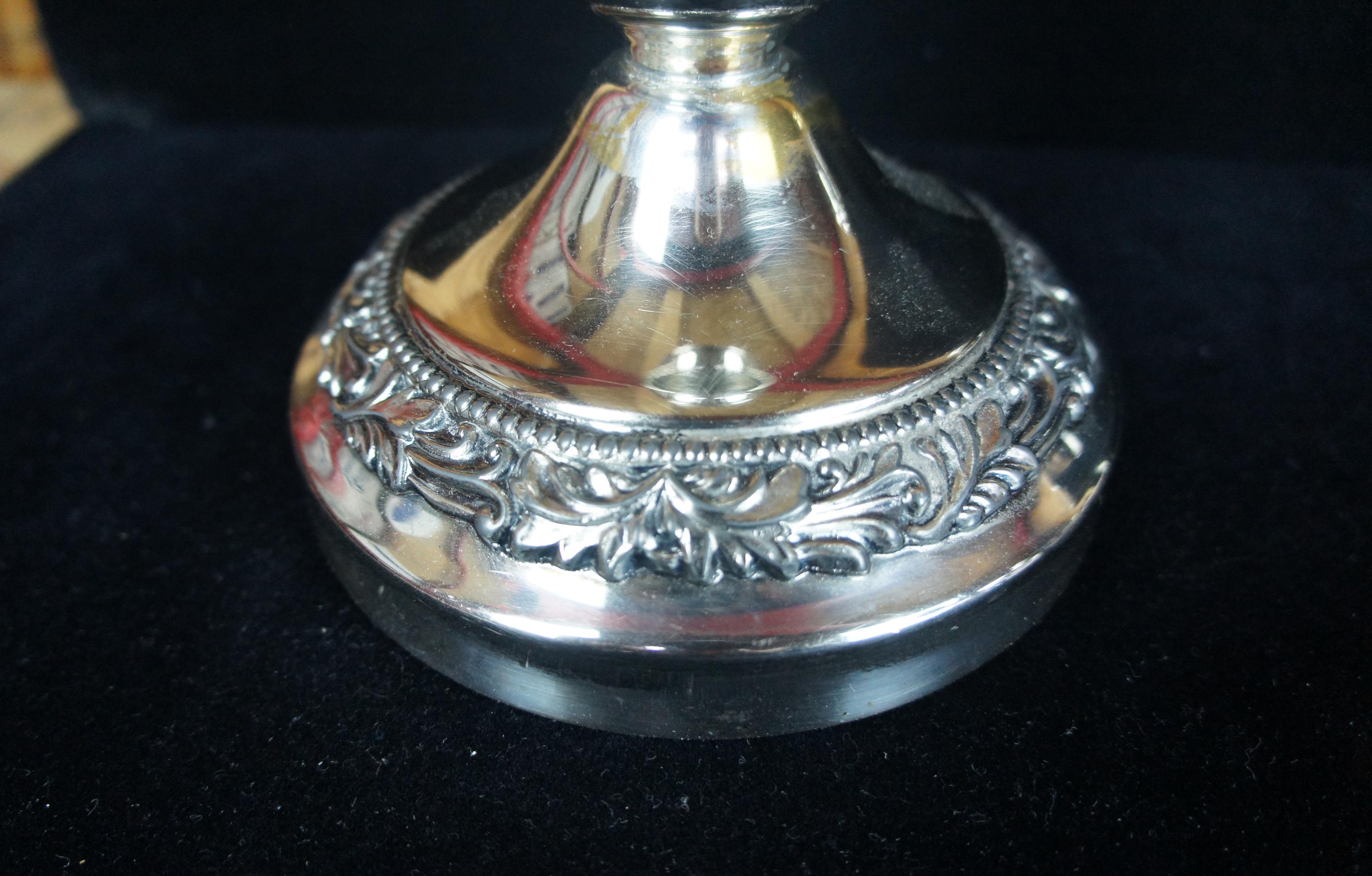 Art Nouveau Vintage GSC 5 Arm Goldfeder Silver Plated Candelabra Candle Holder Candlestick