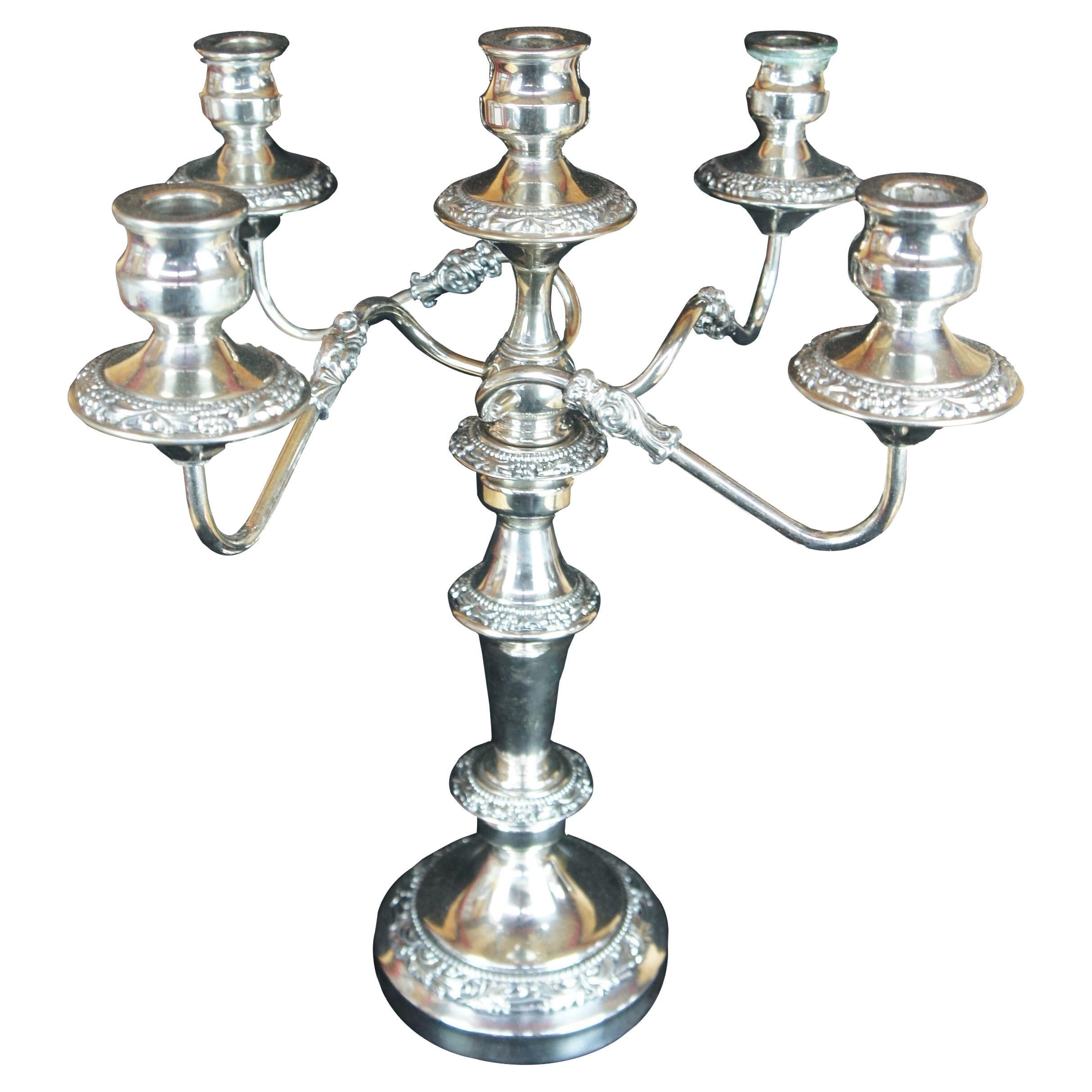 20 Tall Silver Candelabra's 5 Candle