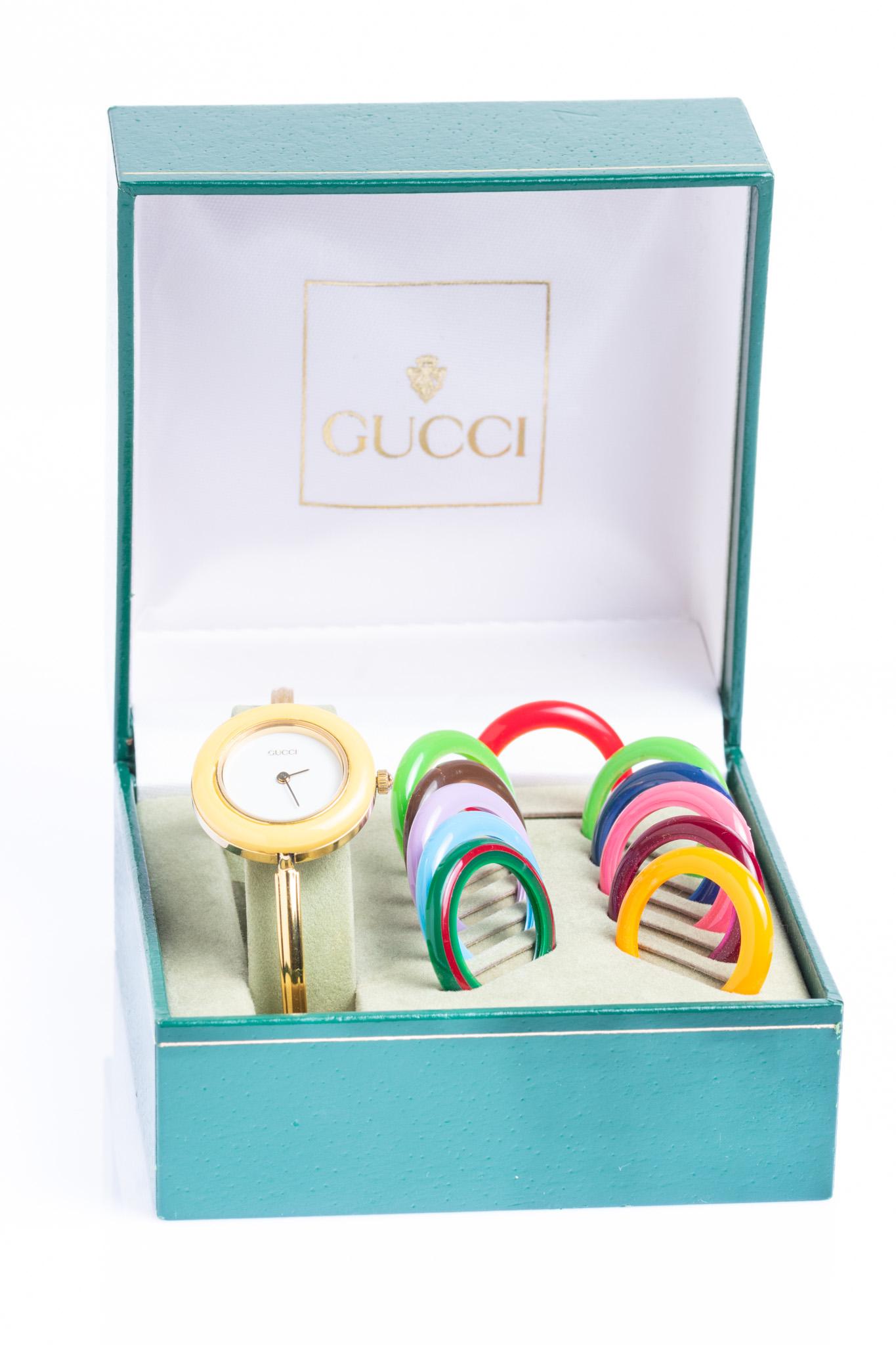 Gucci Interchangeable Bezels Watch - For Sale on 1stDibs | gucci ...