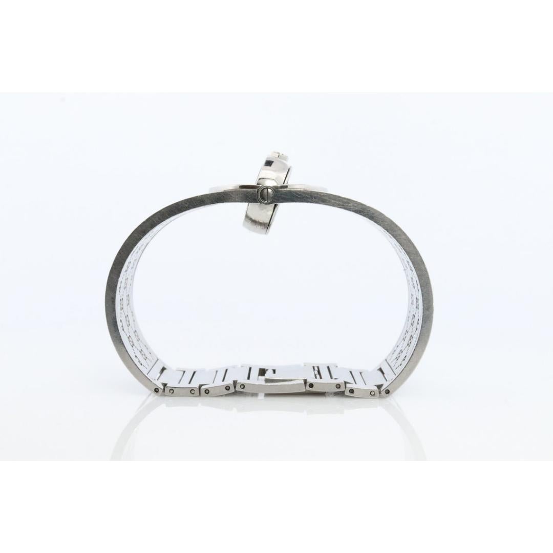 Vintage GUCCI 112 TWIRL Quarz-Uhr Zeitmesser. Gucci Breite Armspange Armband Handgelenk Damen