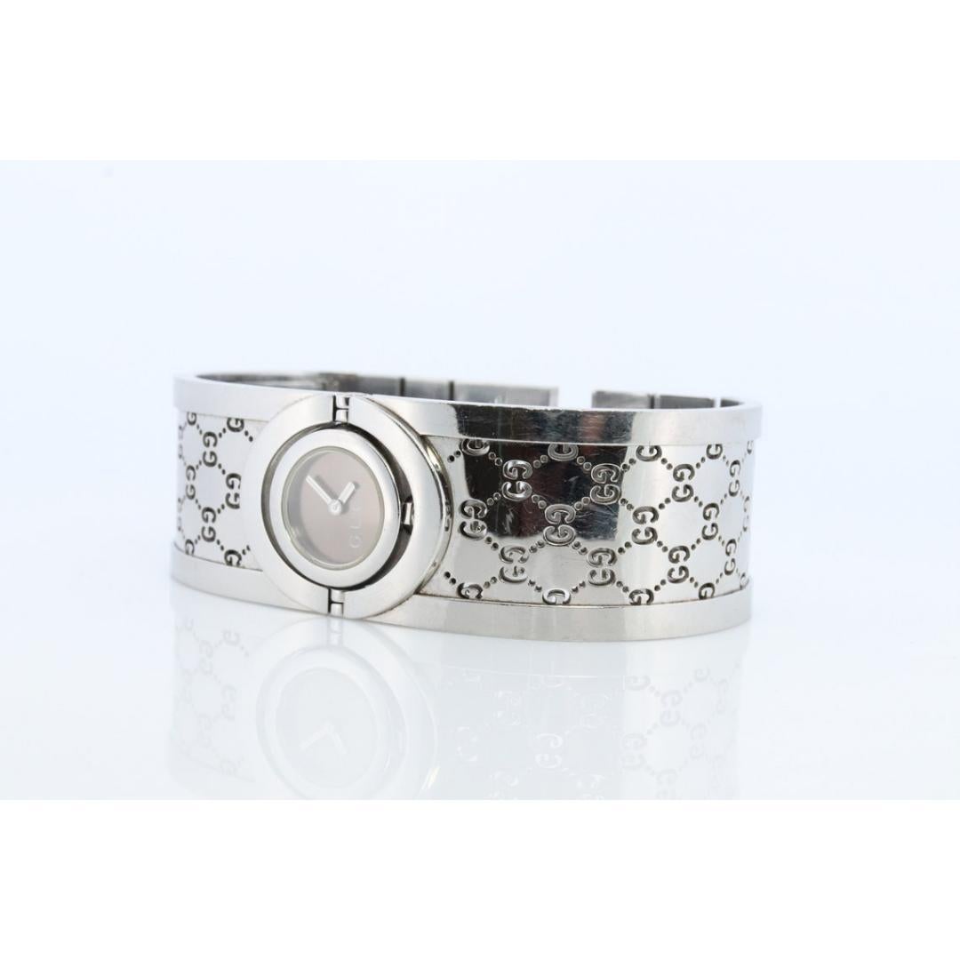 Vintage gucci watch silver on sale