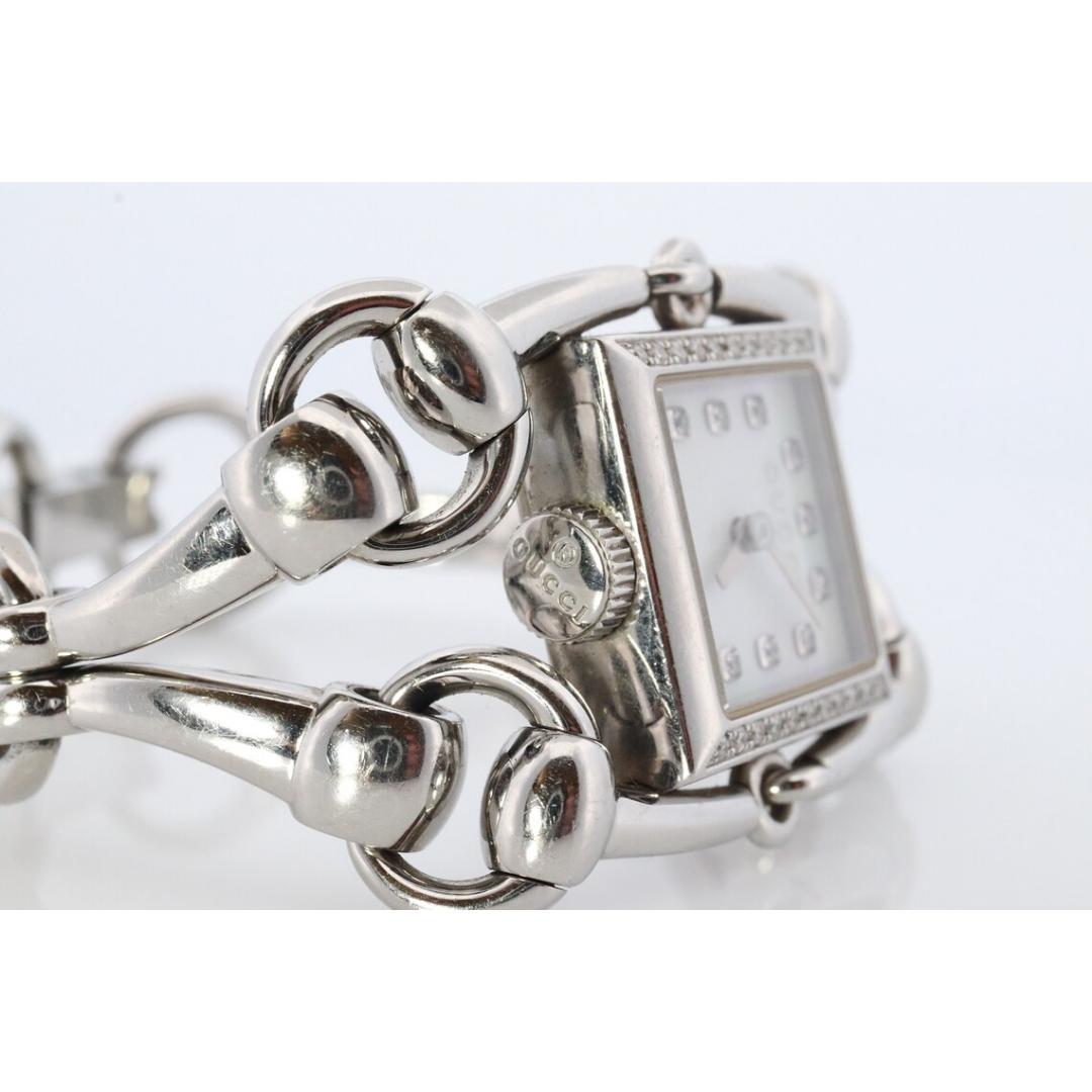 Vintage GUCCI 116,5 Quarz-Uhr Zeitmesser. Gucci MOP-Gesicht mit Diamanten. Damen