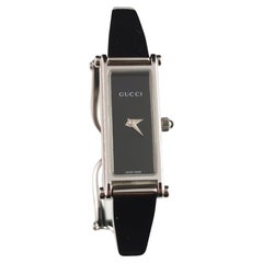 Used Gucci 1500l stainless steel ladies wristwatch, Horsebit 