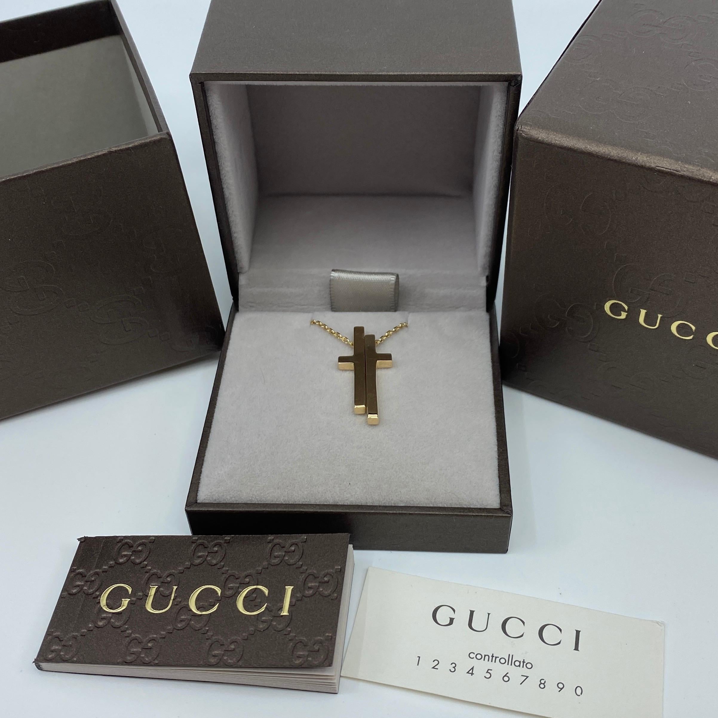 gucci cross necklace