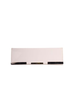 Vintage Gucci 1980's White Patent Rectangular Clutch