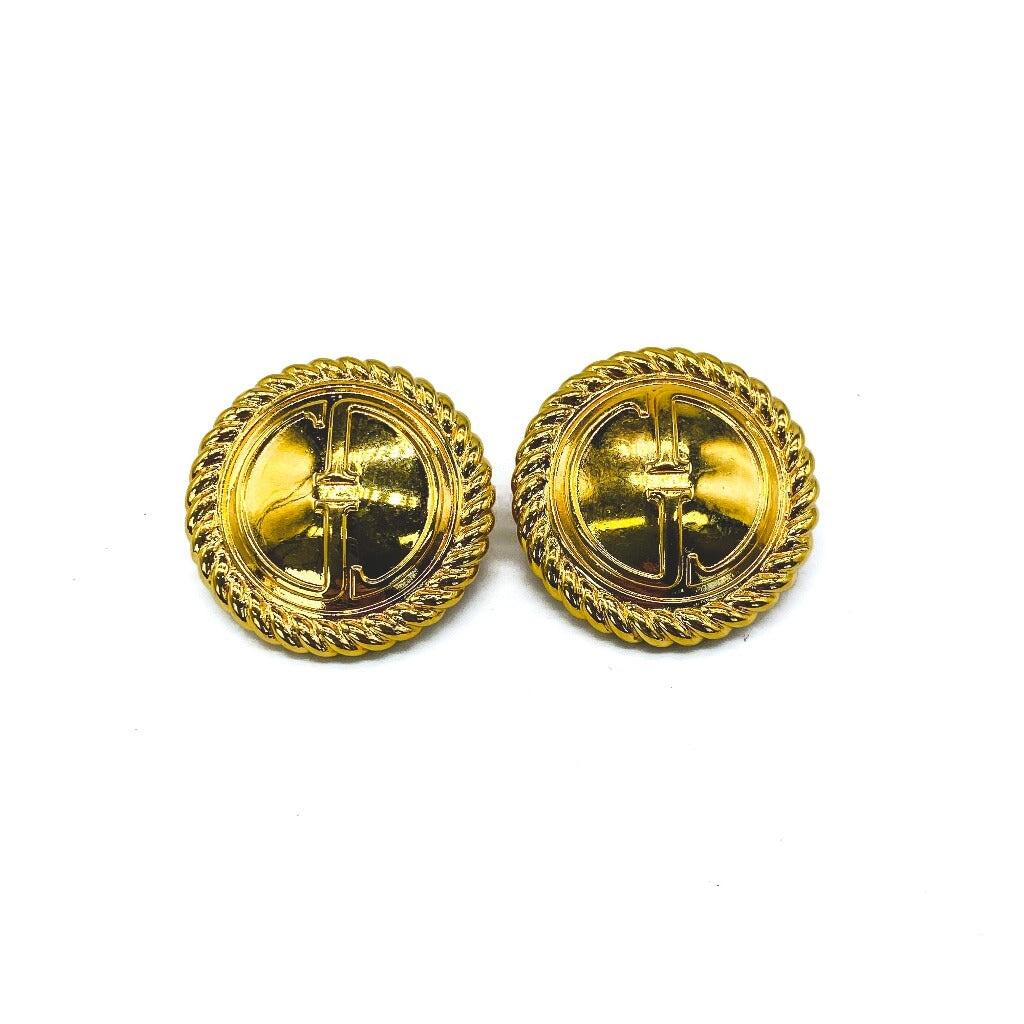 Vintage Gucci 1990s Clip On Earrings In Excellent Condition For Sale In London, GB