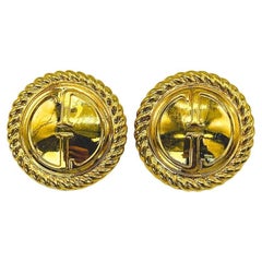 Boucles d'oreilles vintage Gucci 1990 à pince