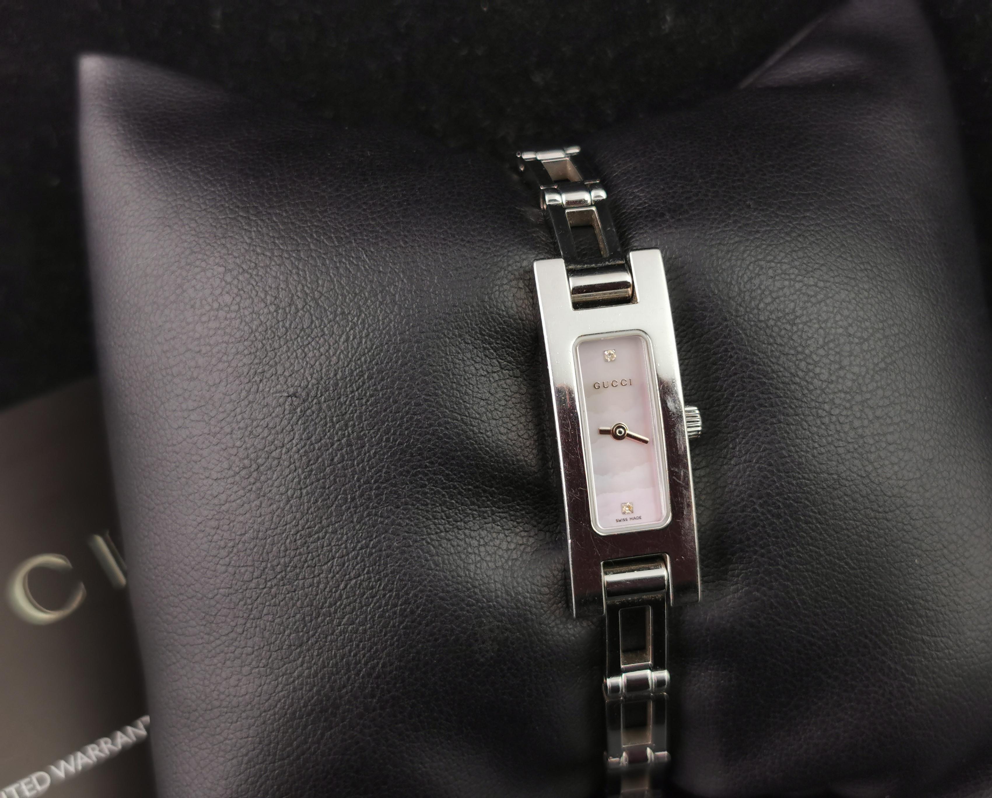 gucci 3900l diamond watch