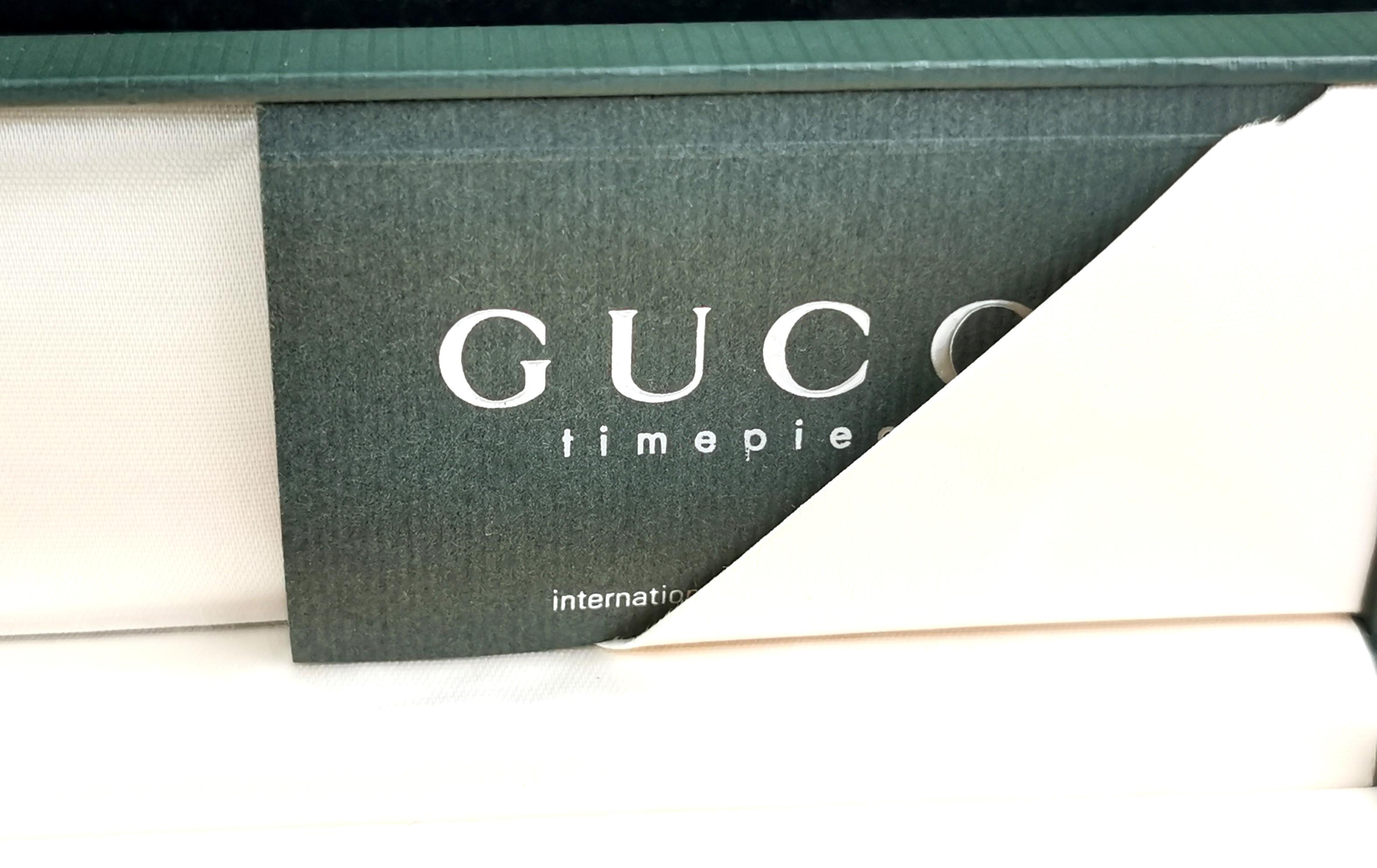 Vintage Gucci 3900l ladies wristwatch, gold plated, boxed  2