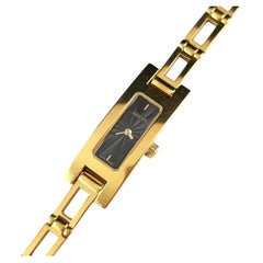 Montre-bracelet vintage Gucci pour femme 3900l, plaqué or, boîte 