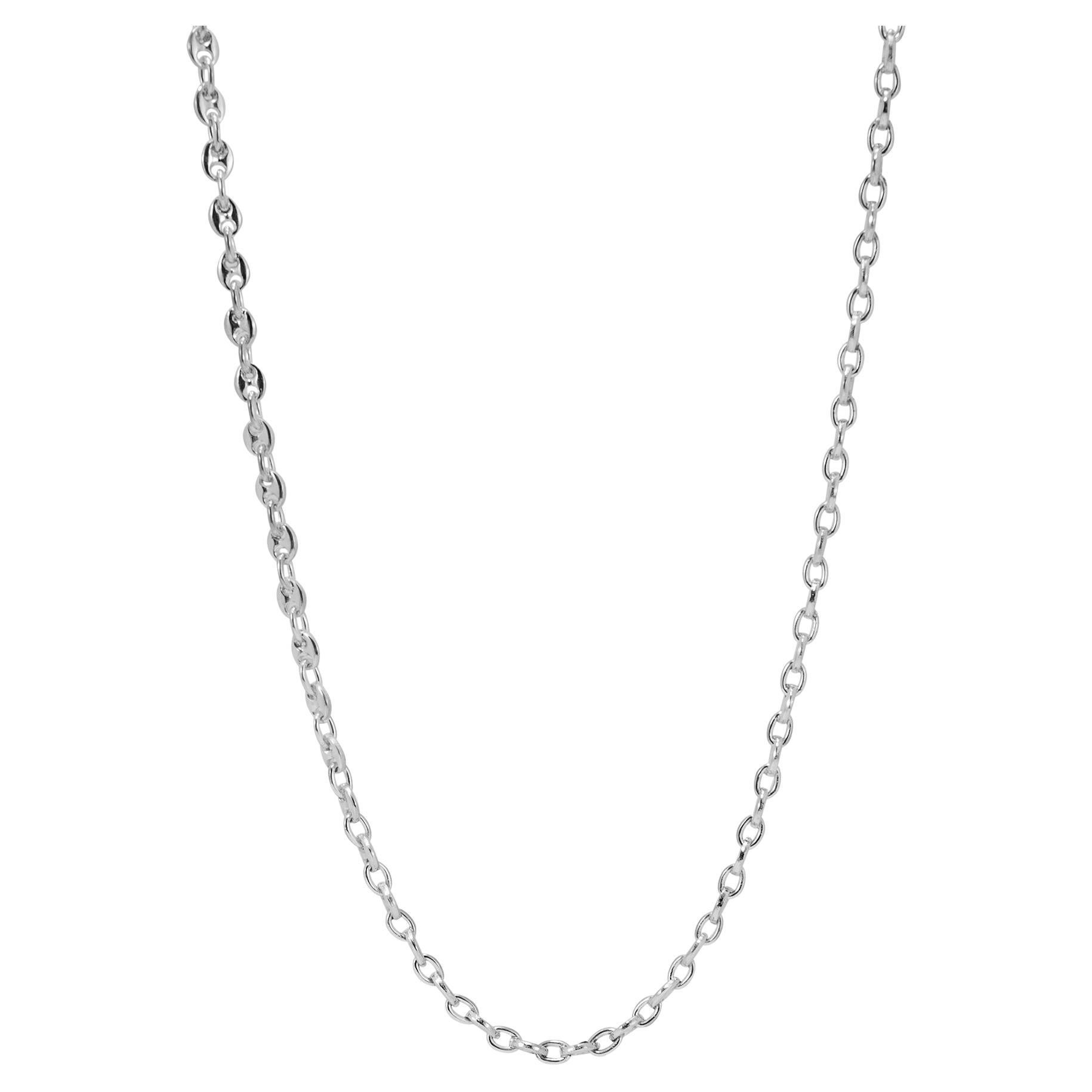 Vintage Gucci 925 Sterlingsilber Anker Mariner Gliederkette Halskette, Vintage
