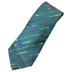 Vintage Gucci all-silk tie with canes