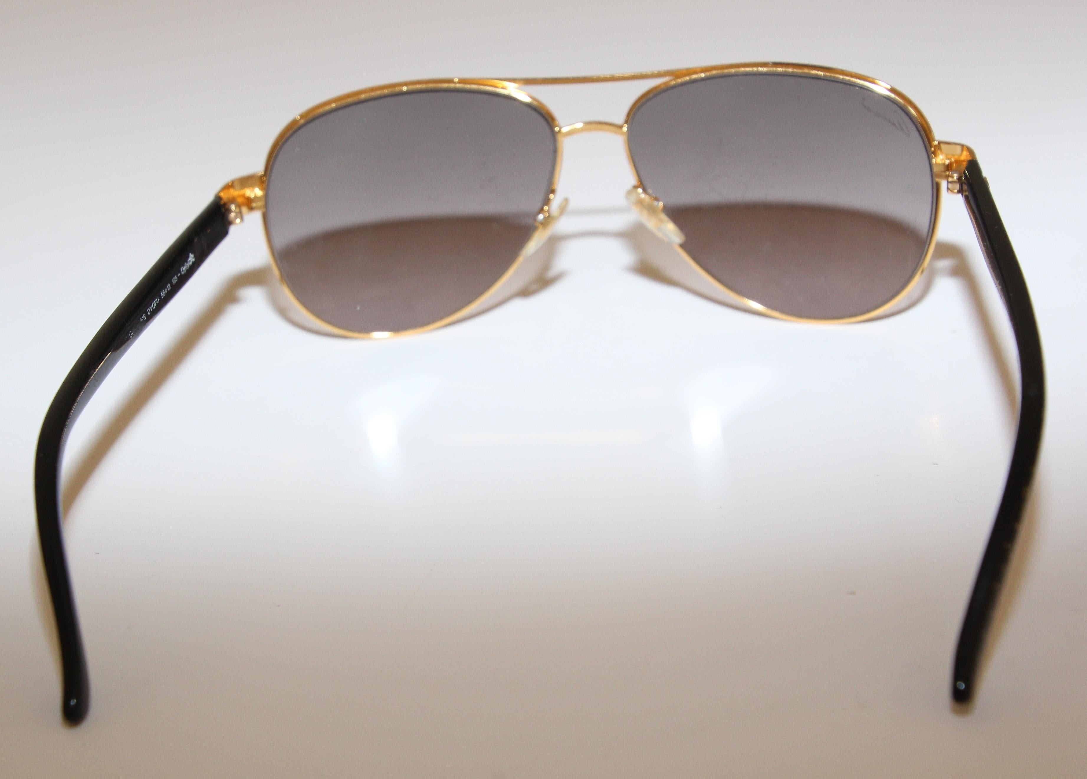 Gucci - Lunettes de soleil vintage style aviateur, fabriquées en Italie, années 1990 en vente 3